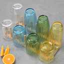 Acrylic Clear Highball Plastic Cups | Plastic Reusable Tumblers 15oz & 20oz (Set of 8) | Stackable | BPA-free Tumblers | Shatterproof | Top-rack Dishwasher Safe