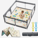 Large Baby Playpen 71" x 59" with Breathable Mesh - Perfect for Toddler Playtime