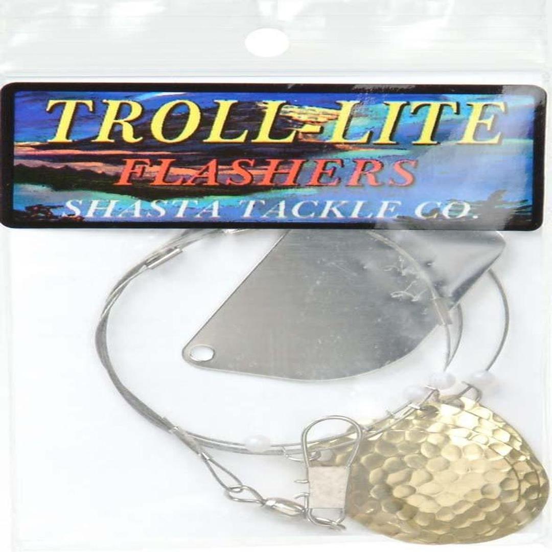 Mack's 24" Troll Lite Flasher - Brass Willow Leaf Fishing Dodger Rig 40831