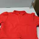 Church Dress for Women V Neck 3/4 Sleeve Midi Causal Cocktail Party A-Line Dresses with Pockets, Large, Red