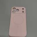 Miracase Magnetic for iPhone 17 Pro Max Case, Compatible with MagSafe, Integrated Silicone Camera Control Cover, 3.0mm Thicken Shockproof Drop Protection Phone Case for 17 ProMax, Sand Pink