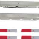 Stainless Steel Mudflap Hanger Bracket for 2-1/2" Bolt Spacing Semi Truck