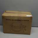 Waffle Maker, 1400W Belgian Waffle Maker, Double Waffle Iron 180 Flip, 8 Slices, Rotating & Nonstick Plates, Removable Drip Tray Easy to Clean, Locking Buckle & Cool Touch Handle, Stainless Steel (Black)