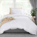 Utopia Bedding Duvet Cover Twin Size - 2 Piece with Zipper Closure - 1 Comforter Cover 68X90 Inches & 1 Pillow Sham 20X26 Inches (White) Comforter Not Included