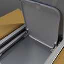 MOPALL 2 Pack Bathroom Trash Can with Lid, 3.6Gal + 2.4Gal Garbage Can with Pop-Up Lid, Small Trash Can Dog Proof, Slim Trash Bin Waste Basket for Toilet, Office, Bedroom, Living Room, Kitchen (White)