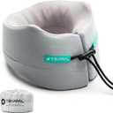 Travel Neck Pillow for Airplane: Neck Brace-Like Support 360 Chin Lock for Middle Seat Sleep - Zero Head Slumping into Strangers - 8-Hour Upright Sleeping Without Neck Pain