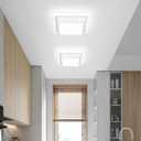 EIDISUNY Modern LED Ceiling Light Fixtures, Hallway Ceiling Light Fixture, Bathroom Ceiling Light Fixtures 32W 6000K, Square Ceiling Light for Kitchen Living Room Bedroom Bathroom
