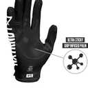 Nxtrnd G1 Pro Men's Football Gloves, Adult Sticky Receiver Gloves (Black, Medium)