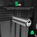 Weight Stack Pin Extender for Gym Cable Machine & Home Gym, 8 mm, Allowing Additional Olympic Weight Plates, Made of Durable Steel for Secure and Long-Lasting Use
