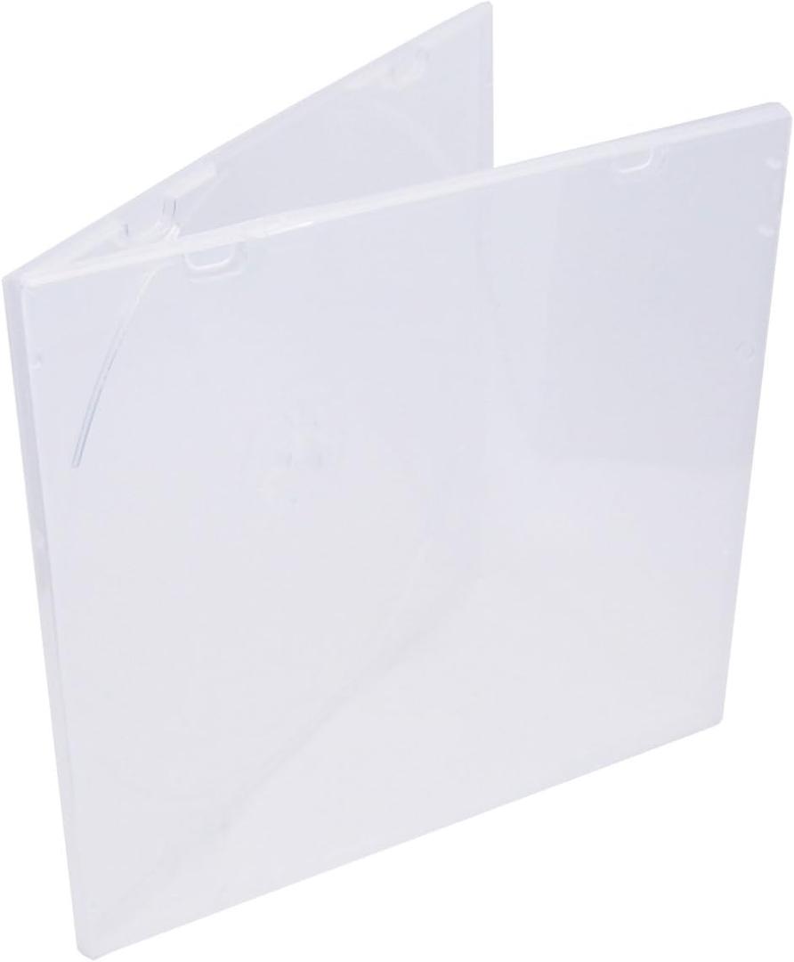 Maxtek 5.2mm Durable CD Case, Slim Single Disc Clear PP Poly Plastic Cases, 25 pack.