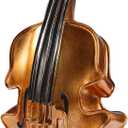 Violin Resin Art Decor - Handcrafted Musical Instrument Ornament for Home Office Desk, Vintage Style Figurine with Exquisite Carving, Elegant Home Decor Accent for Music Lovers