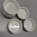 HAOTOP Mini Ramekins 1.5 oz Set of 6,Small Ceramics Souffle Dish, Exactly Designed for Dipping Sauce, Ketchup, Salsa and Jams, 45ml White