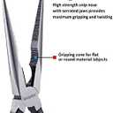 Pro Pliers Set, 3-Piece (7-inch Diagonal Cutting, 8-inch Needle Long Nose, 9-inch Linesman) Industrial Cutters Set