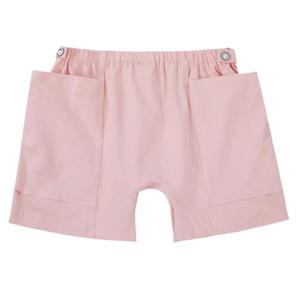 WEEOATAR Women Ostomy Pants Patient Underwear Incontinence Care Shorts,2 Side Pockets to Store Urine Bags Easy to Use,Fistula Pants for Nephrostomy,Suprapubic and Biliary Catheters(Pink,L)