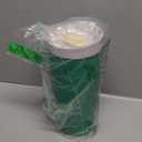 Owala SmoothSip Slider Insulated Stainless Steel Coffee Tumbler, Reusable Iced Coffee Cup, Hot Coffee Travel Mug, BPA Free 20 oz, Grey/Green (Sour Apple)