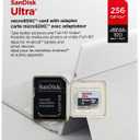 SanDisk Micro SD 256GB UHS-I Class 10 Memory Card with Adapter - SDSQUNR-256G-GN6TA