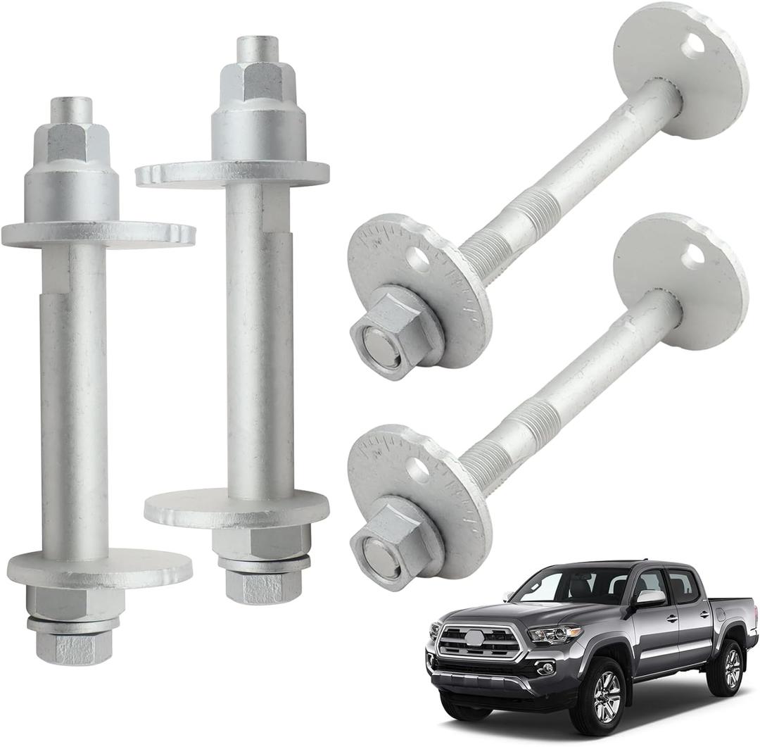 48409-60020 48190-60020 4PCS Lower Control Arm Cam Bolts Kit,Front Alignment Camber Toe Adjustment Bolts Fit for Toyota 4Runner 2003-2009 FJ Cruiser 2007-2010 Tacoma 2005-2016
