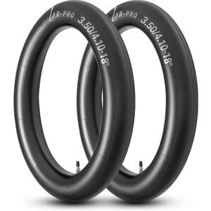 AR-PRO 3.50/4.10-18 Dirt Bike Inner Tubes with TR4 Straight Valve, Universal Heavy Duty 100/90-18" 100/100-18" 110/80-18" 110/90-18" Off-Road Motorcycle Tube and More (2-Pack)