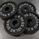 Fitvids 2-Inch Olympic Cast Iron Weight Plate for Strength Training & Weightlifting, Multiple Sizes