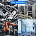 30 FT 1/4 Wire Loom Split Tubing,Dog Cat Cord Protector,Split Wire Loom Tubing Wire Conduit Black (30FT 1/4")