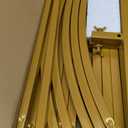 Asee'm 7.2FT Metal Arch Backdrop Stand Gold Arched Backdrop Frame for Wedding Party Ceremony Birthday Bridal Baby Shower Garden Floral Balloon Arch Decoration