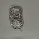 Rod Desyne 1931-15 2-1/2" Curtain Rings with Clip, Satin Nickel (6"x4"x4")