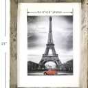 Art Emotion Farmhouse Rustic Woodgrain Style High Profile Picture Frame, 1.75" Frame Height, 2MM Reinforced Glass, Light Oak Finish 11x14 Frames for 8x10 and 5x7 Photos, Pack of 4