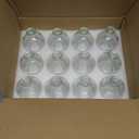 SOUJOY Set of 12 Small Glass Ball Bud Vase, Unique Mini Low Sitting Flower Vase, Clear Floral Centerpieces for Home Decor, Weddings, Floral Arrangements, Events, Parties