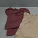 Zeagoo 3 Pack Long Sleeve Shirts for Women Casual Soft Crewneck Basic Tee Tops Fall Outfit Clothes, Size: Medium