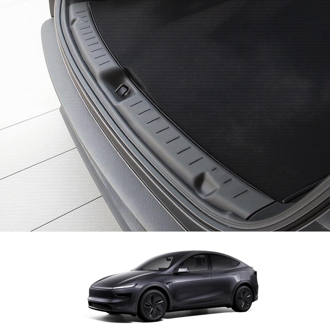 Rear Bumper Guard for Tesla Model Y Juniper 2025 2026 Accessories Rear Trunk Bumper Guard Sill Cover Protector TPE Material Not fit 2026 Standard