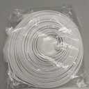 Cat8 Flat Ethernet Cable 75 FT Indoor & Outdoor, Invisable Ultra-Thin Ethernet Cable High Speed 40Gbps 2000Mhz, Flexible Shielded Internet Cable, Cat 8 SFTP Network Cable for Home/Office/Gaming, White