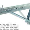 Ladder Jacks Scaffold Bracket - Two-Rung Short Body Extension Ladder Jack for Working 20 inch Stage 2 Pack