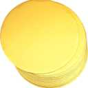 Gold Cake Boards Round 12 Inch Disposable Cake Plate Corrugated Cardboard Circles Cakes Base Decorating Supplies or Valentine Decorating Supplies Dessert 6 Pack