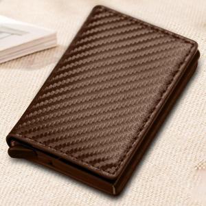 Minimalist RFID Blocking Wallet with 6 Card Slots for Men Perfect for ID and Credit Card Protection