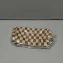 PAZIMIIK Checkered Makeup Bag for Purse Portable Zipper Make Up Pouch Small Cosmetic Case for Travel Accessories (6PCS Coffee)