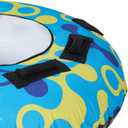 Inflatable Towable Tube, 1 Rider, PVC+600d Polyester Rib Fabric, Four Foam-Filled Reinforced Handles, Quick Connect Tow Point, Boat Tubes and Towables, Stable Ride