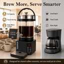 21-Cup Glass Coffee Urn, 5L Lift-Off Electric Percolator