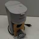 Mini Single Serve Coffee Maker for K Cup and Ground Coffee, Fast Brew One Cup Coffee Machine with Descaling Reminder and Water Window, 6 to 12 oz. Brew Sizes, Grey