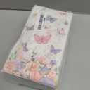 100 Pieces Butterfly Napkins Pink Butterfly Party Paper Guest Towels Disposable Colorful Garden Spring Summer Flower and Butterflies Hand Towels for Wedding Birthday Holiday Decorative Party Supplies (4.33 x 7.87 Inch)