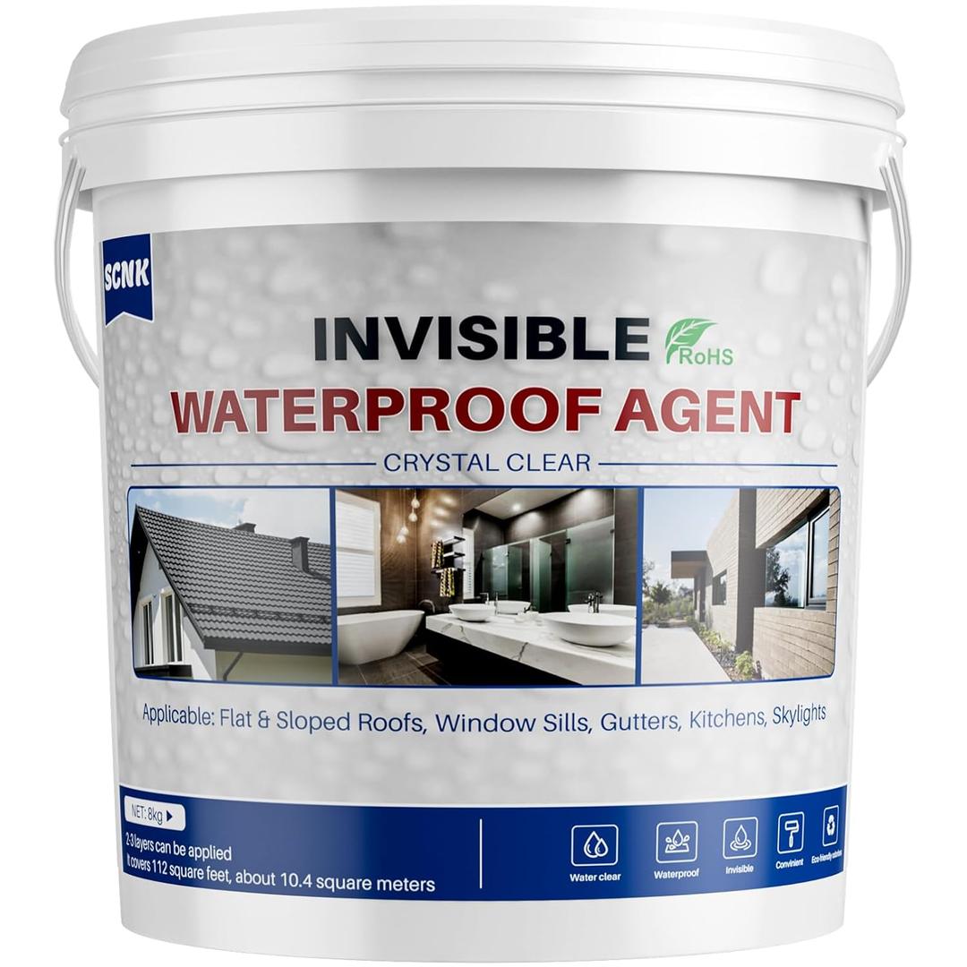 Waterproof Sealant Clear 280oz, Invisible Water Based Agent Repair Leaks