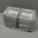 Evnlo 100 Count Clear Plastic Containers with Lids for Food, Thickened Disposable Sandwich Containers Clamshell Boxes for Cake Slice, Dessert, Hamburger, Salad, Pastry, Fruits, Takeout Tray