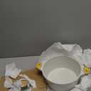 SENSARTE Ceramic Nonstick Stock Pot with Lid, 4.5 Quart Induction Cooking Pot with Tempered Glass Lid, Stew Pot for Soup and Oatmeal, Pasta Casserole, PFOA PFAS PTFE Free, White