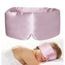 Yfong Pure Silk Eye Mask for Women Men, Soft Pressureless Cooling Blackout Eye Covers for Sleeping, Large Size Sleep Mask fits All Heads Adjustable, 1PC, Lotus Pink