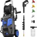 High Pressure Washers Power Cord 20ft Pressure Hose Power Washer Powered Soap Tank 4 Different Tips GR01