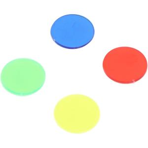 2 x Translucent Game Tokens, 100 Pieces 15mm Round Counting Chips 4 Colors for Classroom Teachers Math Educators Board Game Players Poker Enthusiasts Hands-On Learning Activities