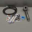 Ion Drops Filtered Shower Head, 2026 NEW Ion Drops Shower Head with 59in Hose/Bracket, Adjustable Filtered Showerhead with 5 Filter Replacements, Built-in Power Flash for Bathroom Cleaning