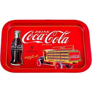 The Tin Box Company Coca Cola Rectangular Tin Tray (778417-12), Red