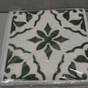 MORCART Peel and Stick Floor Tile Star Waterproof Vinyl Flooring DIY Flooring for Bathroom, Kitchen, Fireplace, Pet House, Stairs, Bedrooms, Wall, Store(20PCS,7.87" x 7.87",Green+White)