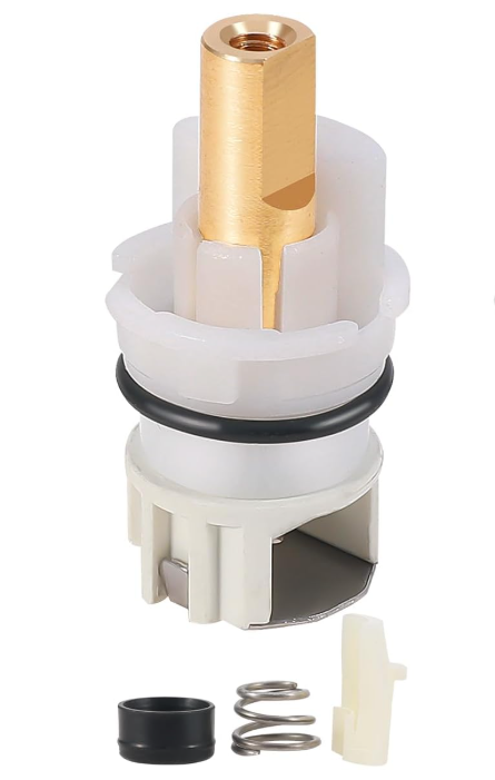 RP25513 Faucet Stem Assembly Compatible with Delta Two Handle Faucet Repair Kit with RP4993 Rubber Seat and Spring, Replacement Stems Cartridges for Delta Bathtub Shower Sink Bathroom Faucet, 1-PACK