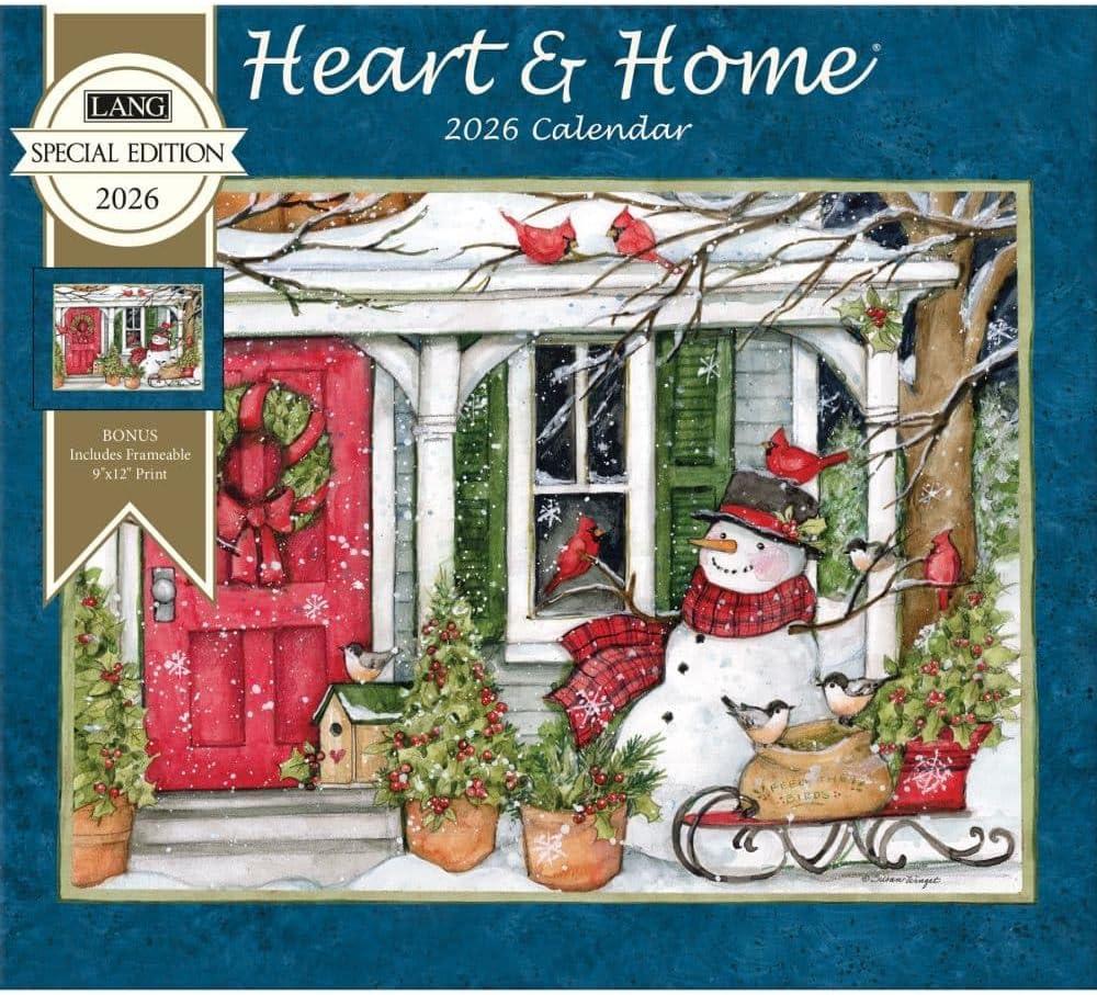 Lang, Heart and Home Special Edition 2026 Wall Calendar by Susan Winget, 12.5'' X 14'', 12-Month Calendar with Stapled Binding